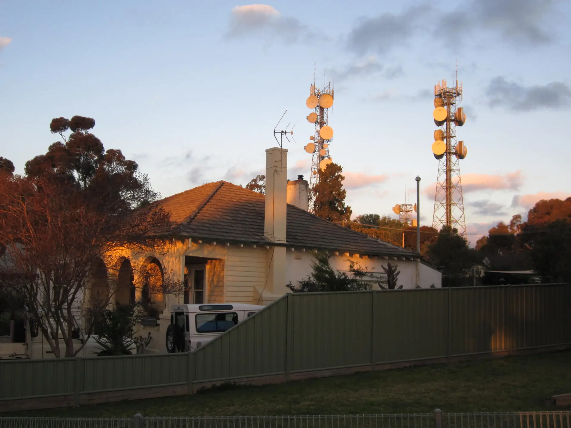 House exposed to Electromagnetic Fields (EMF)