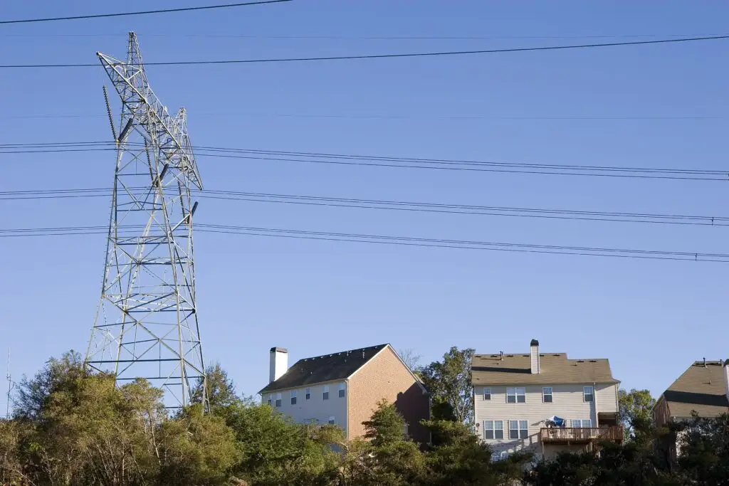 House under powerlines